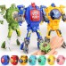 Cartoon Watch Toy Deformation Robot Electronic with Project Children`s Toys Yellow (no projection deformable)