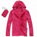 Quick Dry Hiking Jacket Rose Red XXXL