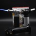 Flame Gun Torch Butane Lighter Burning Torch Outdoor Torch Camping BBQ Soldering Welding Tool  Middle white_Length 15.5cm