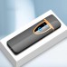 Mini Cigarette Lighter Metal Surface Rechargeable Electronic Cigarette USB Charging Touch Sensor Smart lighters  blue