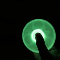 EDC Fidget Spinner Toy Green Light