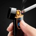 Mini Cigarette Lighter Metal Surface Rechargeable Electronic Cigarette USB Charging Touch Sensor Smart lighters  red