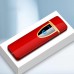 Mini Cigarette Lighter Metal Surface Rechargeable Electronic Cigarette USB Charging Touch Sensor Smart lighters  red