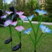2pcs 8LEDs Solar-power Garden Light Morning Glory Lawn Lamp Waterproof Night Light for Outdoor Garden Decoration  Pink and purple mixed