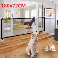 Portable Folding Safety Magic Gate Guard Mesh Safe Fence Net for Pets Dog Puppy Cat 180*72CM