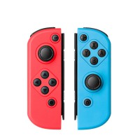 Bluetooth Wireless Pro Game Controller Gamepad Handgrip Joystick Joy-con(L/R) Handle for Switch NS Gaming Console Type-C Cable Red blue