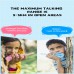 2pcs/set Children Walkie Talkie Kids Transceiver Handheld 3km Range Lanyard Mini Toy Birthday Gift Blue Pink