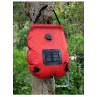 Water Bags For Outdoor Camping Hiking Solar Shower Bag 20L Heating Camping Shower Bag red