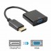 HD Display Port DP Male to VGA Female Adapter Converter Cable Lead DisplayPort black