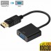HD Display Port DP Male to VGA Female Adapter Converter Cable Lead DisplayPort black
