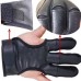 Professional Bow Shoots Leather 3-Fingered Gloves Protective Hand Guard M