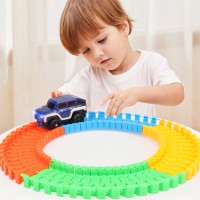 Children Assembled Electric Rail Car with Track Toy  Variety track car