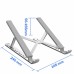 Portable Adjustable Folding Laptop Stand Aluminum Alloy Laptop Desk Computer Table Stand Silver