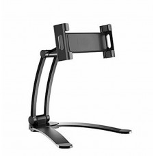 2 in 1 Flexible Lazy Bracket Pull-Up Desktop/Wall Cell Phone Tablet Holder Stand Adjustable Mount black