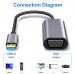 Usb3.0 to Vga Adapter 1080p Hd Video Conversion Cable Portable