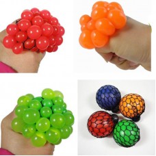 Anti Stress Face Soft Rubber Vent Grape Ball Autism Moody Relief Squeeze Toy Color Random