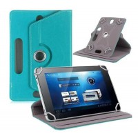 Universal Leather Tablet Case 8" blue