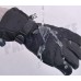 Couple Thickening Warm Windproof Waterproof Wear-Resistant Ski Riding Hiking Gloves black_M