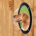 Transparent Acrylic Semicircle Fence Window for Dog Cats Transparent