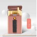 DH9011 Metal Cigarette Case 20pcs Slim Cigarette Holder Portable Electronic Lighter USB Charging Waterproof Storage with Tungsten Replacement  red_9011