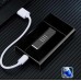 DH9011 Metal Cigarette Case 20pcs Slim Cigarette Holder Portable Electronic Lighter USB Charging Waterproof Storage with Tungsten Replacement  blue_9011