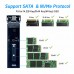 Dual Protocol Hard Disk Box M.2 NVME/SATA NGFF SATA Type-c