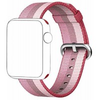 Watch Band For Apple, Sports Nylon Replacement Strap Wrist Band for Apple Watch 1/2 38mm/42mm Red-violet_38mm