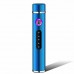Mini Cigarette Lighter Cylindrical Shape USB Charging Touch Sensor Windproof Flamless Travel Electronic Lighter  Blue