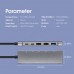9 In 1 Usb Type  C  Adapter Hub, With Hdmi-compatible 4k Pd Gigabit Ethernet Vga Usb3.0 Audio Sd/tf Ports Expander, For Windows grey