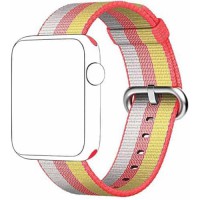 Watch Band For Apple, Sports Nylon Replacement Strap Wrist Band for Apple Watch 1/2 38mm/42mm Barn red_38mm