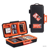 D950 Camera Battery Box Shockprrof Waterproof Case for Canon/Sony /Nikon Battery Case SD CF Memory Card Storage orange