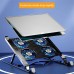 Foldable Laptop Holder Stand Cooling Pad Table Bracket with Radiator Silent Fan