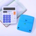 Test Calculator Desktop Solar Power Battery Plastic 12-bit Color Display Calculator Navy blue