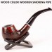 Chic Carve Patterns Wooden Pipe -Red