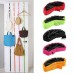 Adjustable Door Straps Hanger Hooks Creative Hat Bag Organizer for Closet red