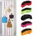Adjustable Door Straps Hanger Hooks Creative Hat Bag Organizer for Closet red