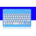 Slim Portable Mini Wireless Bluetooth Keyboard for Tablet Laptop Smartphone iPad  9.7/10.1 inch white