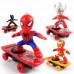 Children Cartoon Movie Figure Simulation Scooter Electric Rotating Tumble Toys Spiderman scooter