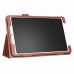 For Xiaomi tablet 4 plus 10.1 Retro Pattern PU Tablet Protective Case with Hand Support Card Slot Bracket Sleep Function brown_Xiaomi tablet 4 plus 10.1