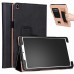 For Xiaomi tablet 4 plus 10.1 Retro Pattern PU Tablet Protective Case with Hand Support Card Slot Bracket Sleep Function brown_Xiaomi tablet 4 plus 10.1