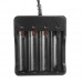 Smart 4 Slots 18650 Rechargeable Li-ion Battery AC Charger with LED Indicator  US plug