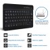 Wireless Bluetooth Keyboard For Tablet PU Leather Case Stand Cover +OTG+pen For Pad 7 8 Inch 9 10 Inch  black_7/8 inch