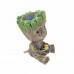 Tree Shape Aquarium Landscaping Decoration Oxygen Pump Stone Accessories for Fish Bowl Tree man (small yellow chicken)