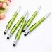 Multi-Purpose Ball-Point Pen Screwdriver Dividing Ruler Gradienter School Office Supplies  Silver shell_Black refill 1.0MM