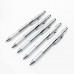 Multi-Purpose Ball-Point Pen Screwdriver Dividing Ruler Gradienter School Office Supplies  Silver shell_Black refill 1.0MM