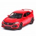 1/32 Alloy Car Small Steel  Car Simulation Sound and Light Pull Back Car red