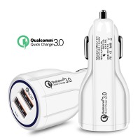 Quick Charge 3.0 Car Charger White