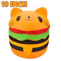 Cute Cat Head Hamburger Toy