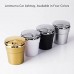 Auto Car Ashtray with Lid Chic Smokeless Self Extinguishing Cigarette Ash Holder with Blue LED Light Gold