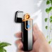 USB Charging Touch Sensing Switch Lighter Windproof Flameless Electronic Cigar Cigarette No gas Electric Lighters black